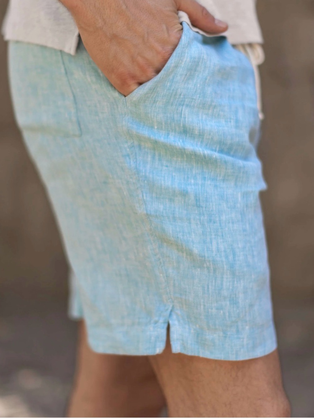 Alex Crane Bo Shorts / Sky - Medium NWT - Picture 3 of 9